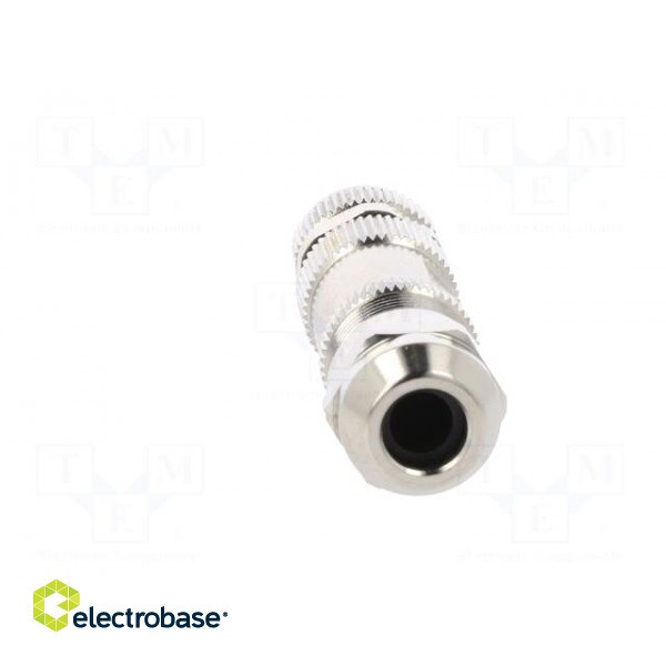 Connector: M8 | female | PIN: 4 | straight | for cable | plug | 3A | 30V paveikslėlis 5