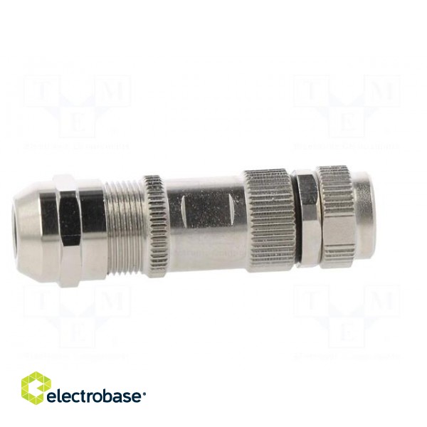 Connector: M8 | female | PIN: 4 | straight | for cable | plug | 3A | 30V paveikslėlis 7