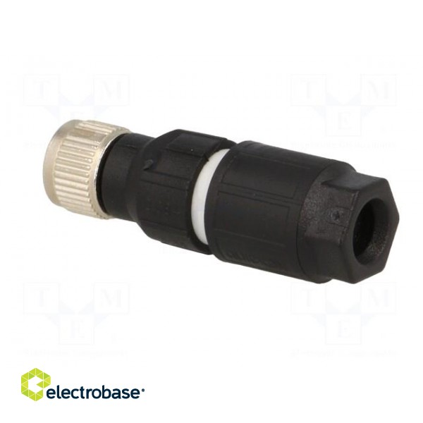 Connector: M8 | female | PIN: 4 | straight | for cable | plug | 4A | 30V image 4