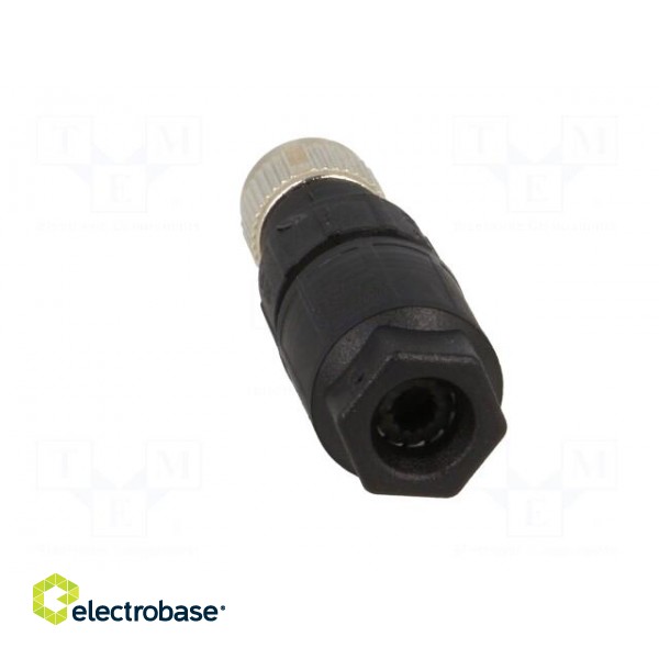 Connector: M8 | female | PIN: 4 | straight | for cable | plug | 4A | 30V image 5