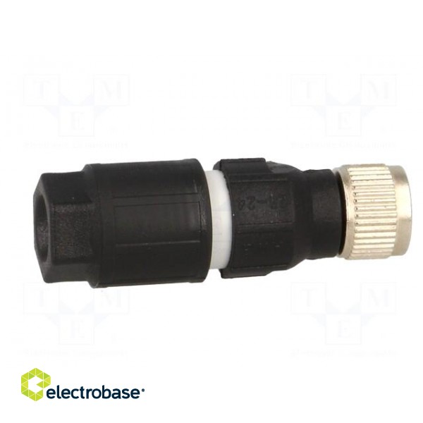 Connector: M8 | female | PIN: 4 | straight | for cable | plug | 4A | 30V image 7