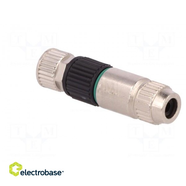 Connector: M8 | female | PIN: 4 | straight | for cable | plug | 4A | IP67 image 4