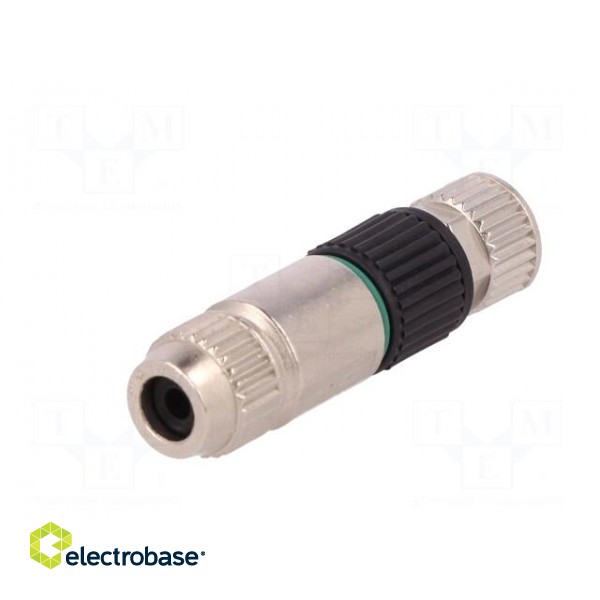 Connector: M8 | female | PIN: 4 | straight | for cable | plug | 4A | IP67 paveikslėlis 6