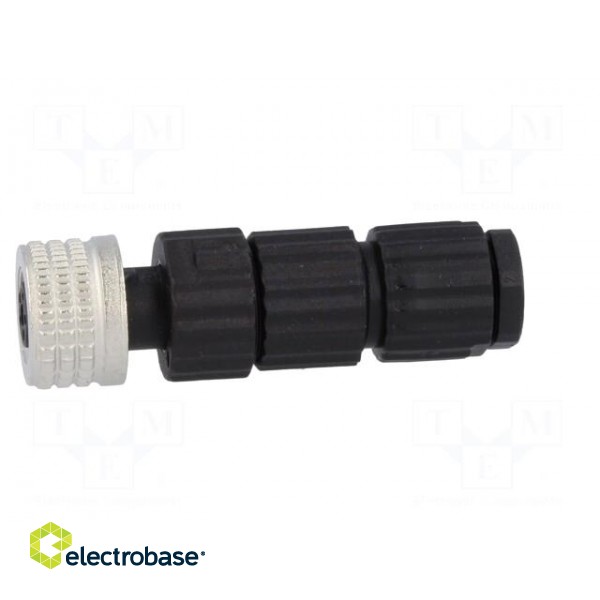 Connector: M8 | female | PIN: 4 | straight | for cable | plug | E | 4A | IP67 image 3