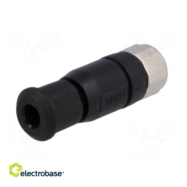 Connector: M8 | female | PIN: 4 | straight | for cable | plug | IP67 paveikslėlis 6