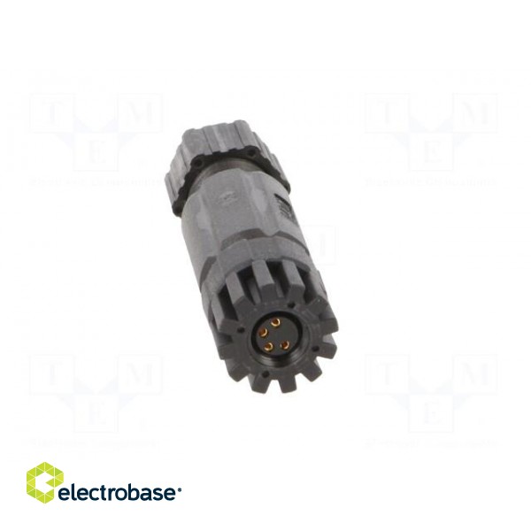 Connector: M8 | female | PIN: 4 | straight | for cable | plug | IP67 paveikslėlis 9