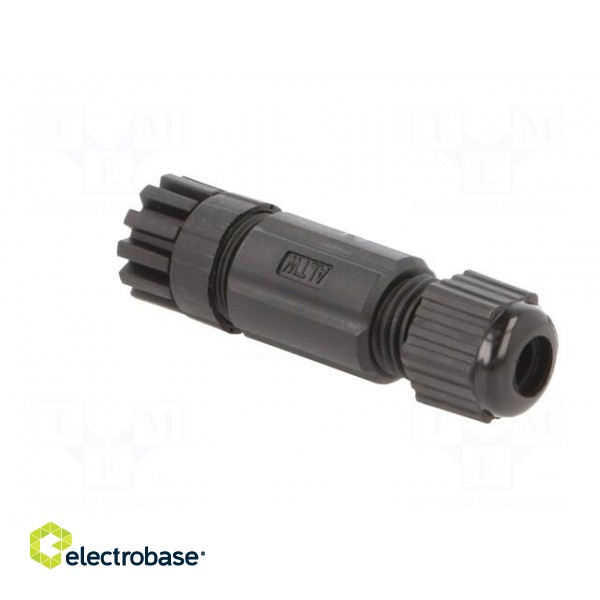 Connector: M8 | female | PIN: 4 | straight | for cable | plug | IP67 paveikslėlis 4