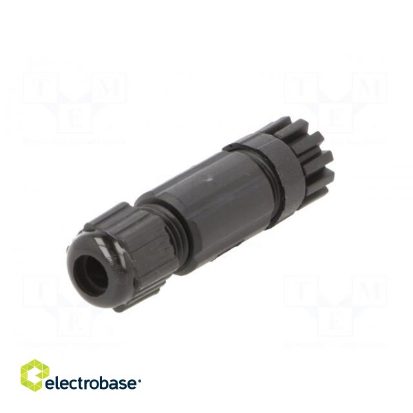 Connector: M8 | female | PIN: 4 | straight | for cable | plug | IP67 paveikslėlis 6