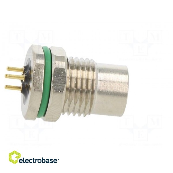 Connector: M8 | female | PIN: 4 | straight | for panel mounting | socket paveikslėlis 7
