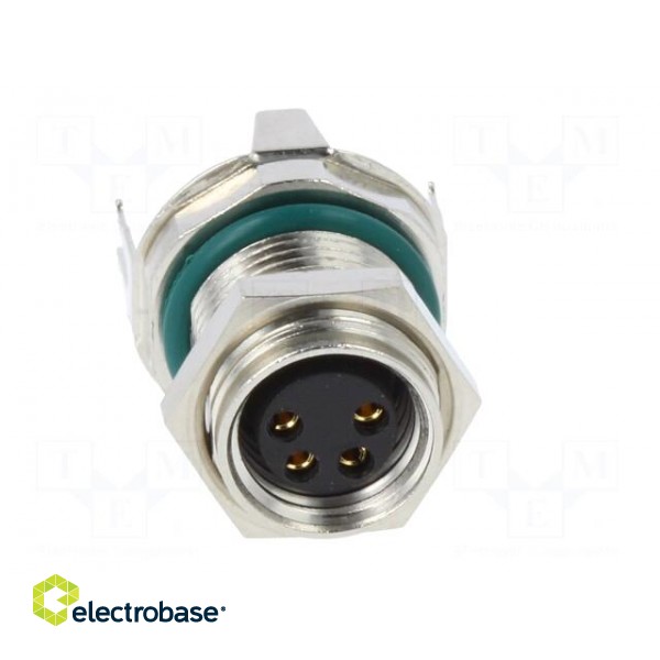 Connector: M8 | female | PIN: 4 | straight | on PCBs | socket | 4A | IP68 image 9