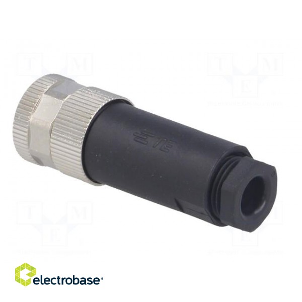 Connector: M8 | female | PIN: 4 | straight | unshielded | for cable | plug paveikslėlis 4