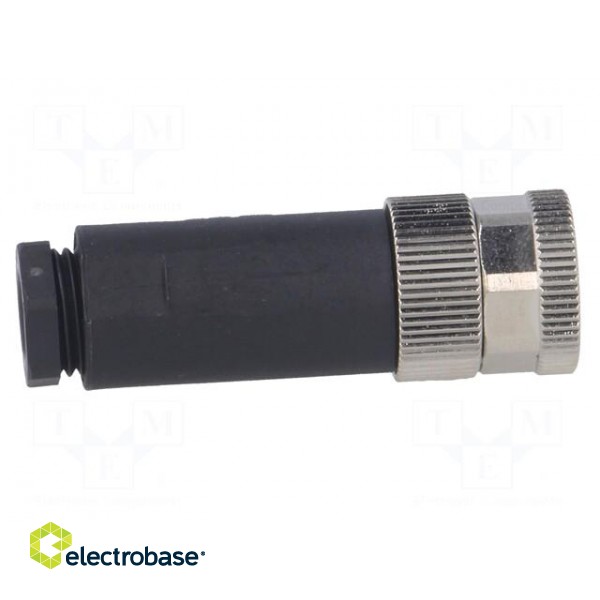 Connector: M8 | female | PIN: 4 | straight | unshielded | for cable | plug paveikslėlis 7
