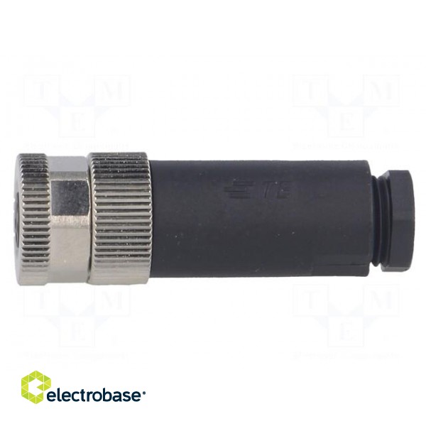 Connector: M8 | female | PIN: 4 | straight | unshielded | for cable | plug image 3