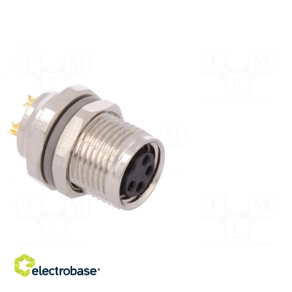 Connector: M8 | female | PIN: 4 | for panel mounting,front side nut image 8