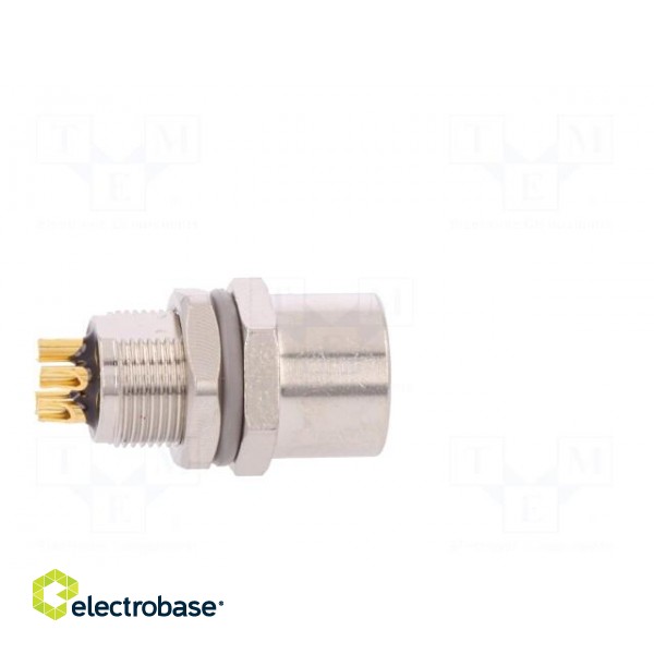Connector: M8 | female | PIN: 4 | for panel mounting,rear side nut paveikslėlis 7