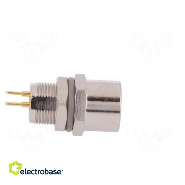 Connector: M8 | female | PIN: 4 | for panel mounting,rear side nut фото 7
