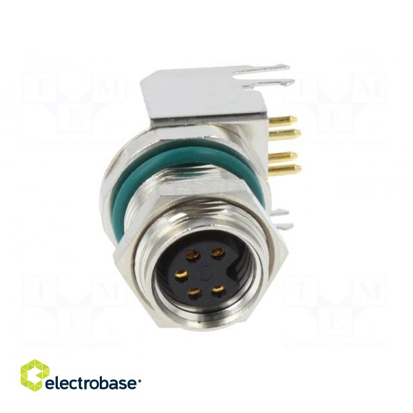 Connector: M8 | female | PIN: 5 | angled 90° | on PCBs | socket | 1.5A paveikslėlis 9