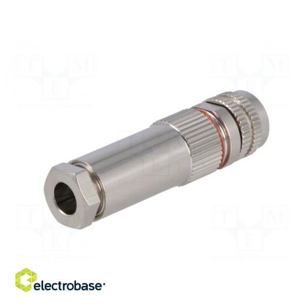 Connector: M8 | female | PIN: 5 | for cable | plug | 1.5A | IP67 | 30V фото 6
