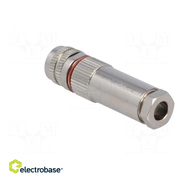 Connector: M8 | female | PIN: 5 | for cable | plug | 1.5A | IP67 | 30V фото 4