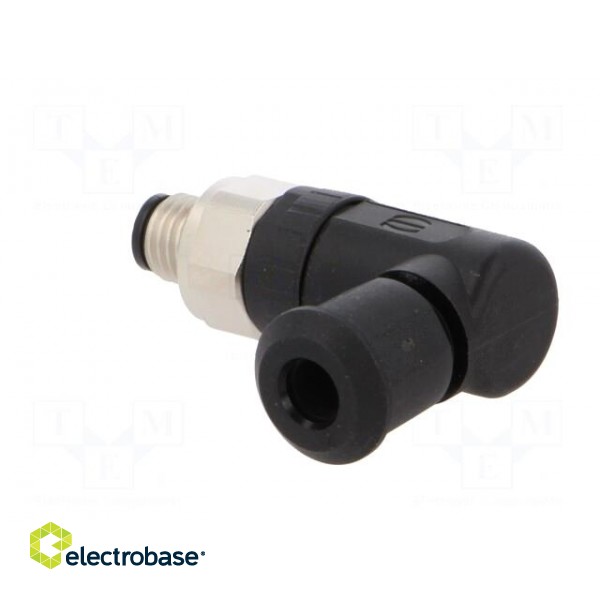 Connector: M8 | male | PIN: 3 | angled 90° | for cable | plug | 4A | IP67 фото 4