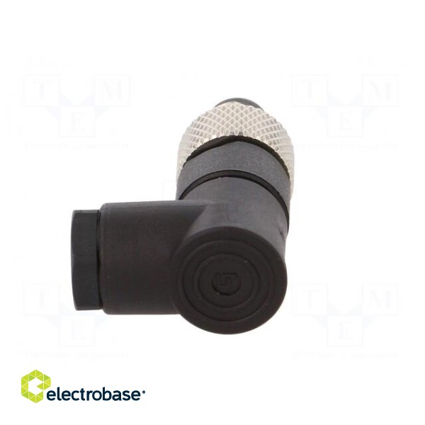 Connector: M8 | male | PIN: 3 | angled 90° | for cable | plug | 4A | IP67 фото 5
