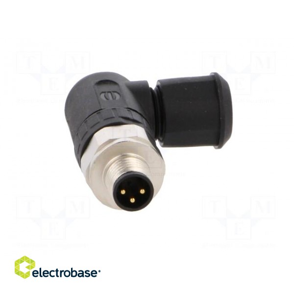 Connector: M8 | male | PIN: 3 | angled 90° | for cable | plug | 4A | IP67 фото 9
