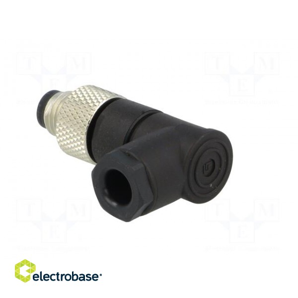 Connector: M8 | male | PIN: 3 | angled 90° | for cable | plug image 4