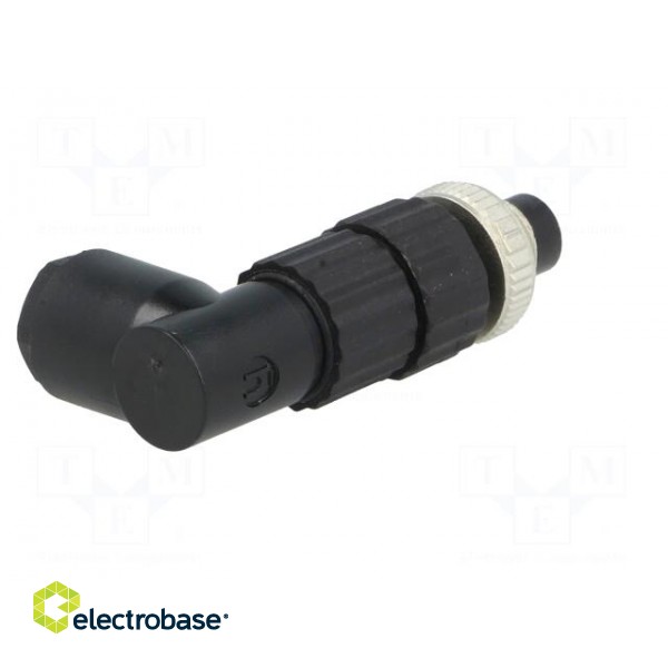 Connector: M8 | male | PIN: 3 | angled 90° | for cable | plug | E | 3A | IP67 image 6