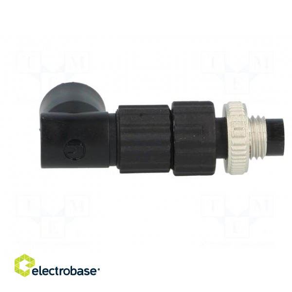 Connector: M8 | male | PIN: 3 | angled 90° | for cable | plug | E | 3A | IP67 image 7