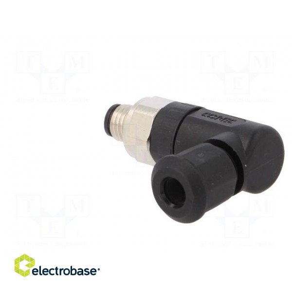 Connector: M8 | male | PIN: 3 | angled 90° | for cable | plug | IP67 фото 4