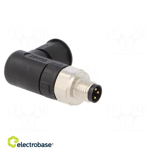 Connector: M8 | male | PIN: 3 | angled 90° | for cable | plug | IP67 фото 8