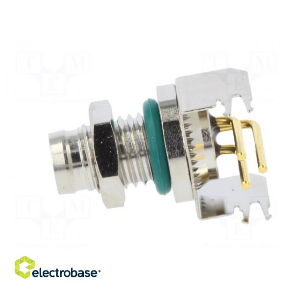 Connector: M8 | male | PIN: 3 | angled 90° | on PCBs | socket | 4A | IP68 фото 3