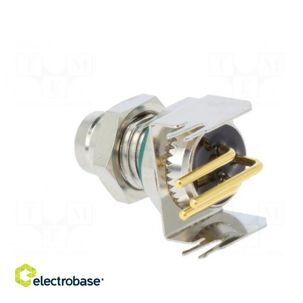 Connector: M8 | male | PIN: 3 | angled 90° | on PCBs | socket | 4A | IP68 paveikslėlis 4