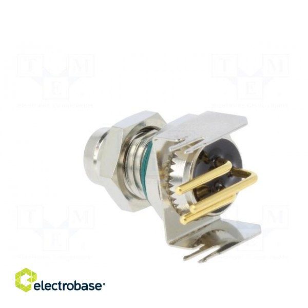 Connector: M8 | male | PIN: 3 | angled 90° | socket | 4A | IP68 | 30V | metal image 4