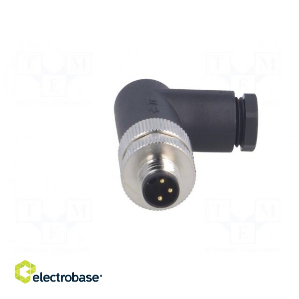 Connector: M8 | male | PIN: 3 | angled 90° | unshielded | for cable | plug image 9