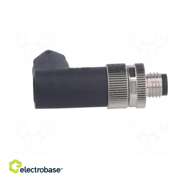 Connector: M8 | male | PIN: 3 | angled 90° | unshielded | for cable | plug фото 7