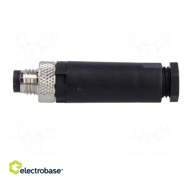 Connector: M8 | male | PIN: 3 | for cable | plug | 3A | IP67 | 60V image 3