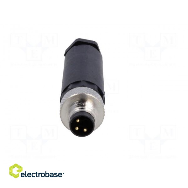 Connector: M8 | male | PIN: 3 | for cable | plug | 3A | IP67 | 60V image 9