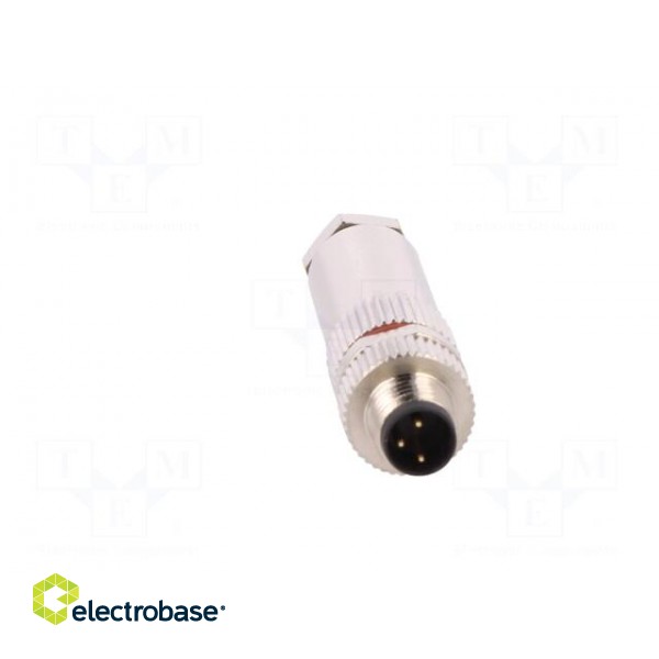 Connector: M8 | male | PIN: 3 | for cable | plug | 3A | IP67 | 60V фото 9