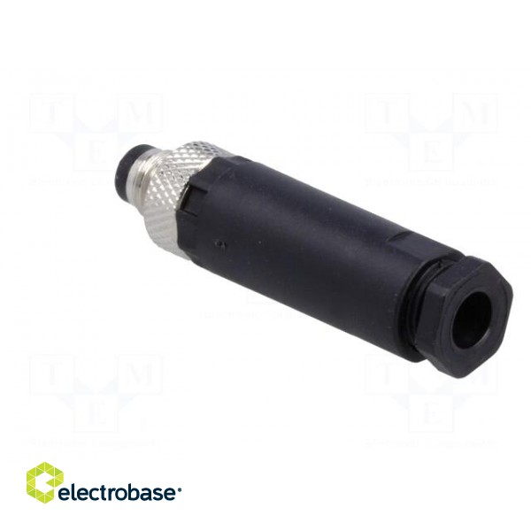 Connector: M8 | male | PIN: 3 | for cable | plug | 3A | IP67 | 60V image 4