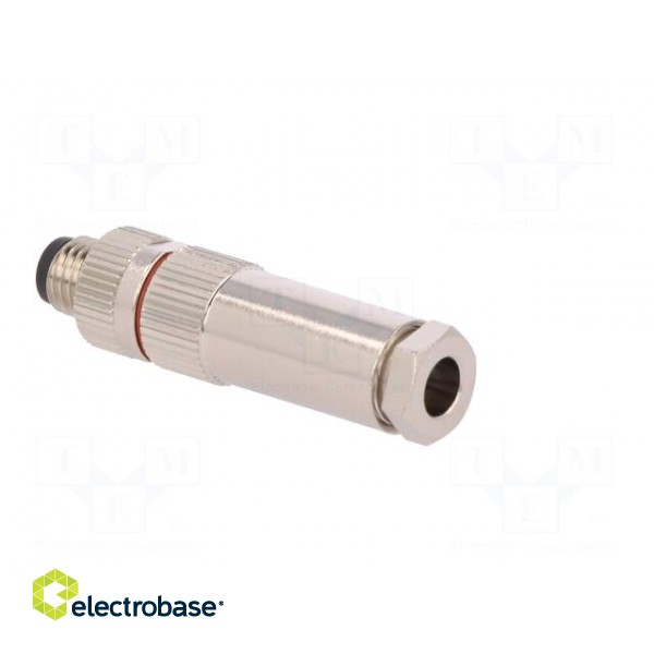 Connector: M8 | male | PIN: 3 | for cable | plug | 3A | IP67 | 60V image 4