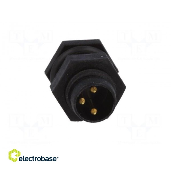 Connector: M8 | male | PIN: 3 | for panel mounting | socket | 3A | IP67 фото 9