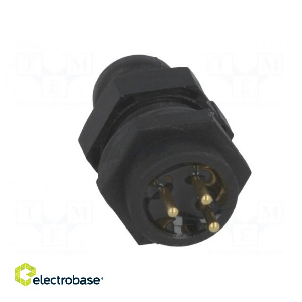 Connector: M8 | male | PIN: 3 | for panel mounting | socket | 3A | IP67 paveikslėlis 5