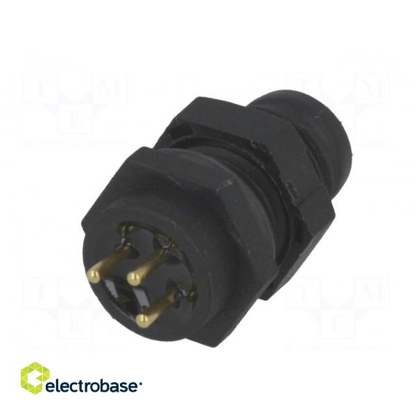 Connector: M8 | male | PIN: 3 | for panel mounting | socket | 3A | IP67 image 6