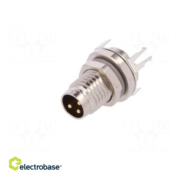 Connector: M8 | male | PIN: 3 | shielded | socket | IP67 | 60V | 2.5÷4mm image 2