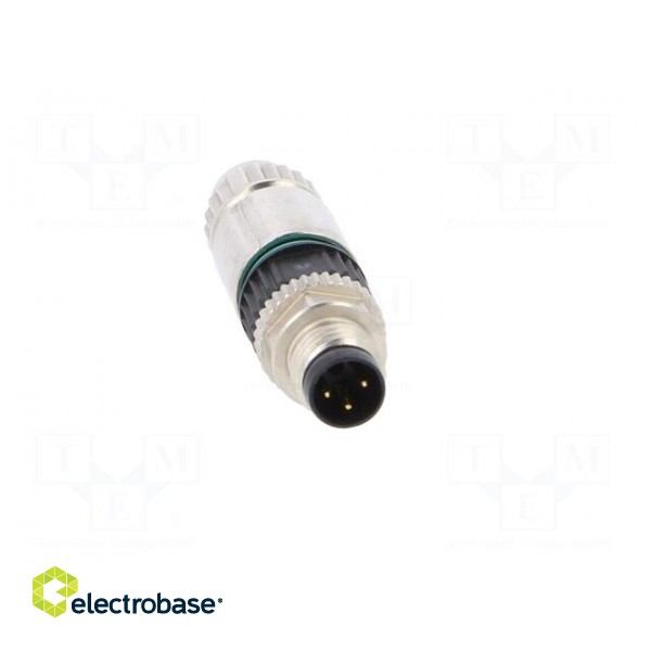 Connector: M8 | male | PIN: 3 | straight | for cable | plug | 4A | IP65,IP67 image 9