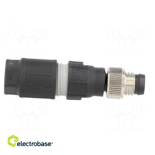 Connector: M8 | male | PIN: 3 | straight | for cable | plug | 4A | IP65/IP67 фото 7