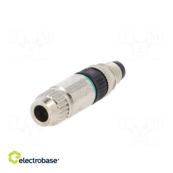 Connector: M8 | male | PIN: 3 | straight | for cable | plug | 4A | IP65,IP67 image 6