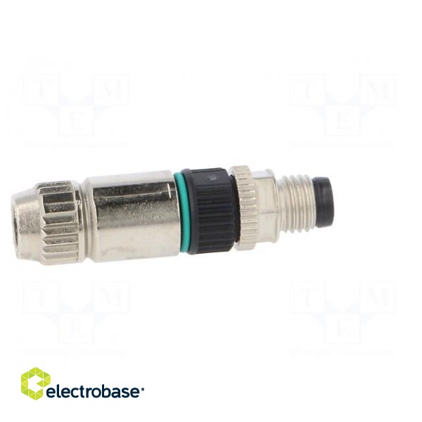 Connector: M8 | male | PIN: 3 | straight | for cable | plug | 4A | IP65,IP67 paveikslėlis 7