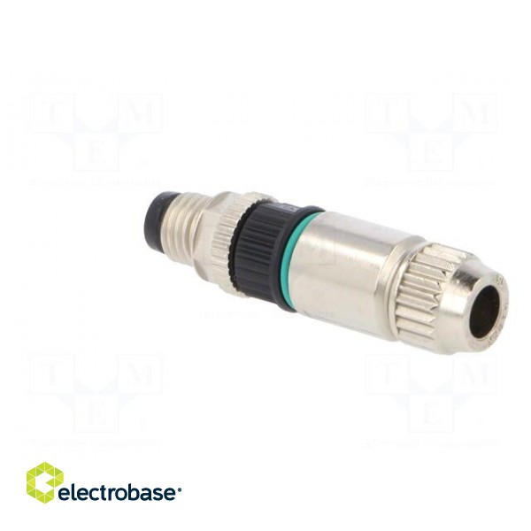 Connector: M8 | male | PIN: 3 | straight | for cable | plug | 4A | IP65,IP67 paveikslėlis 4